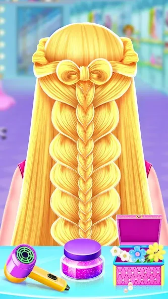 Braided Hair Salon Girls Games — Взломанная версия (Все открыто) — скриншот 1 Braided Hair Salon Girls Games — Взломанная версия (Все открыто) — скриншот 1