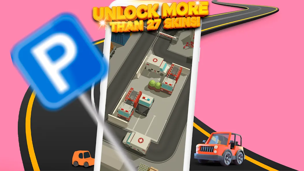 Parking Jam 3D — Взломанная версия (Много денег и без рекламы) — скриншот 3
