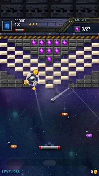 Взломанная Brick Breaker Star: Space King на Андроид — Много денег — скриншот 5