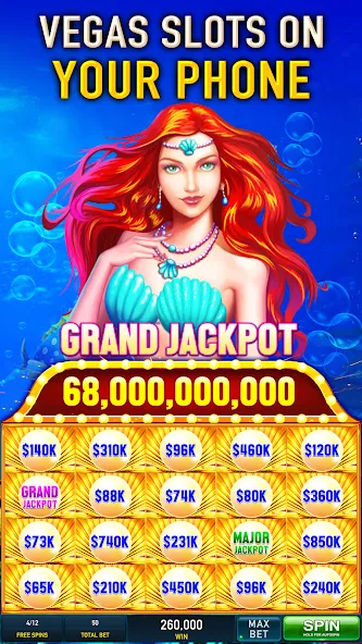 Скачать Slots Cash:Vegas Slot Machines MOD APK — Много денег — скриншот 1