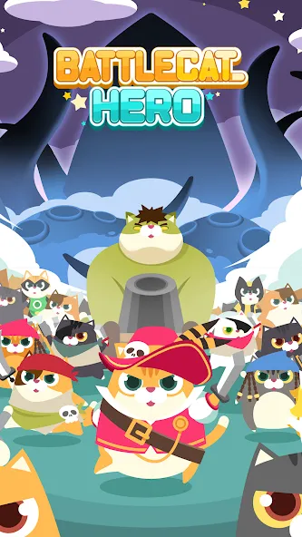 Скачать Battle Cat Hero на Андроид — Много денег и кристаллы — скриншот 1