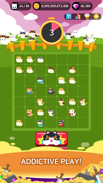 Скачать Battle Cat Hero на Андроид — Много денег и кристаллы — скриншот 4