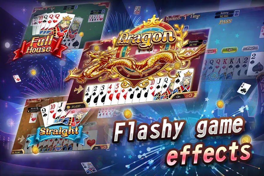 Fun Big 2 Taiwan: Card Craze — Много денег — скриншот 2
