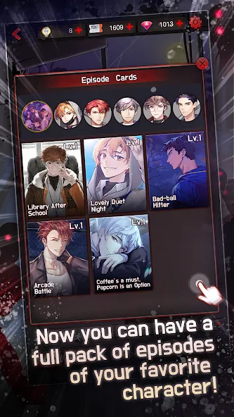 Скачать Dangerous Fellows:Otome Dating на телефон — Много билетов и рубинов — скриншот 2