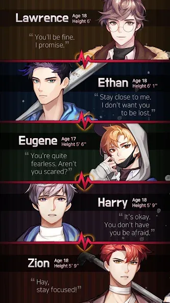Скачать Dangerous Fellows:Otome Dating на телефон — Много билетов и рубинов — скриншот 3