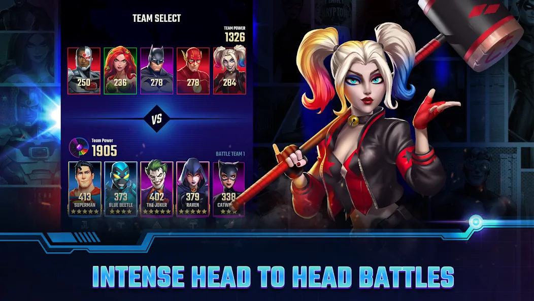 DC Heroes & Villains: Match 3 — Взломанная версия (Много денег) — скриншот 2 DC Heroes & Villains: Match 3 — Взломанная версия (Много денег) — скриншот 2