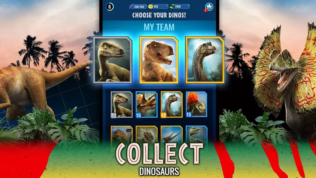 Скачать Jurassic World Alive — Модификация Бесплатные покупки — скриншот 4