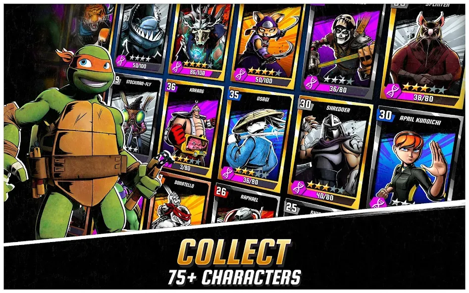 Ninja Turtles: Legends — Взломанная версия (Много денег и безлимитная энергия) — скриншот 4