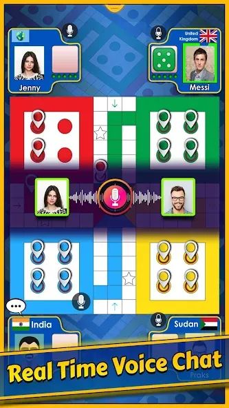Скачать взломанную Ludo King — Много денег и все кубики разблокированы — скриншот 1