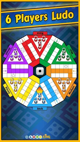 Скачать взломанную Ludo King — Много денег и все кубики разблокированы — скриншот 3