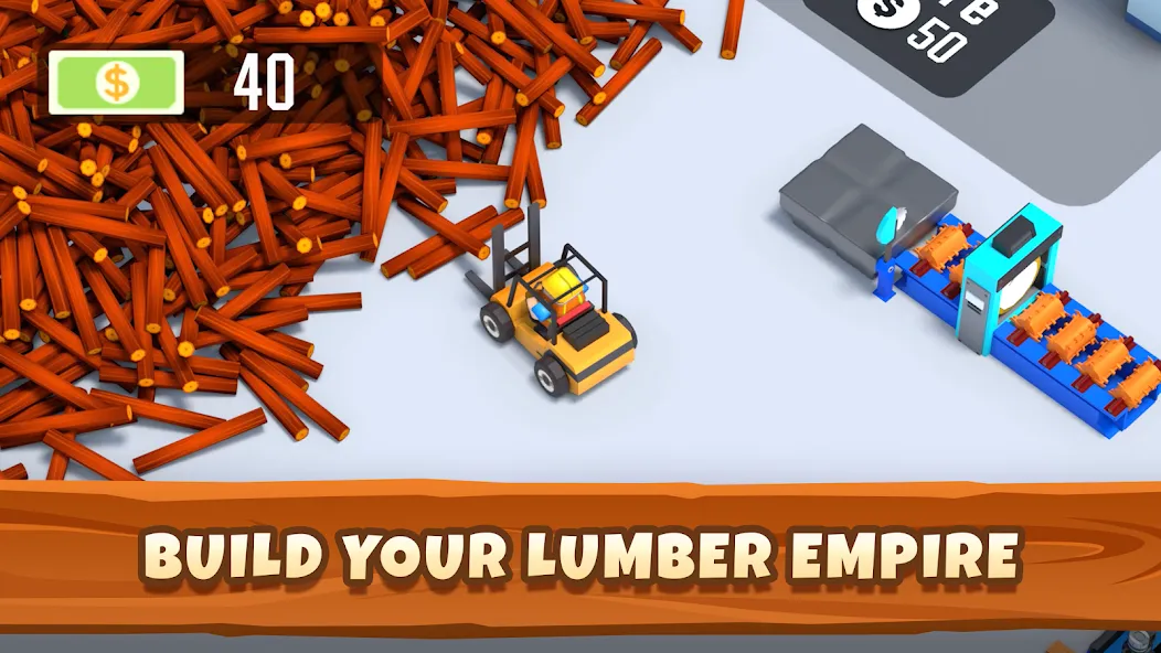 Idle Lumber - Bedrijfs Magnate — Много денег — скриншот 3