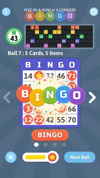 Скачать Bingo Mania - Light Bingo Game на Андроид — Много денег — скриншот 3
