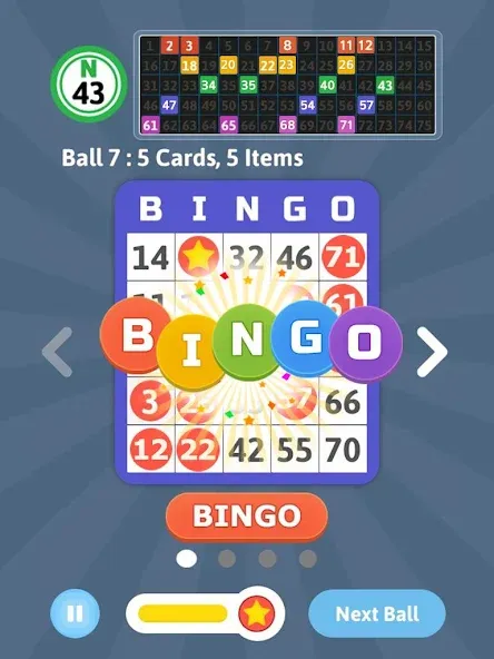 Скачать Bingo Mania - Light Bingo Game на Андроид — Много денег — скриншот 5
