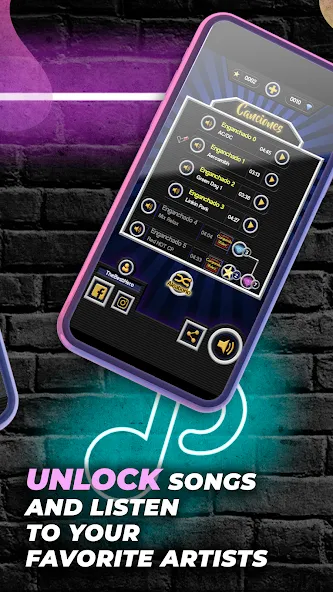 Guitar Hero Game: EDM Music (Мод Все разблокировано) — скриншот 2