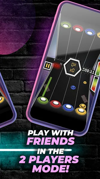 Guitar Hero Game: EDM Music (Мод Все разблокировано) — скриншот 4
