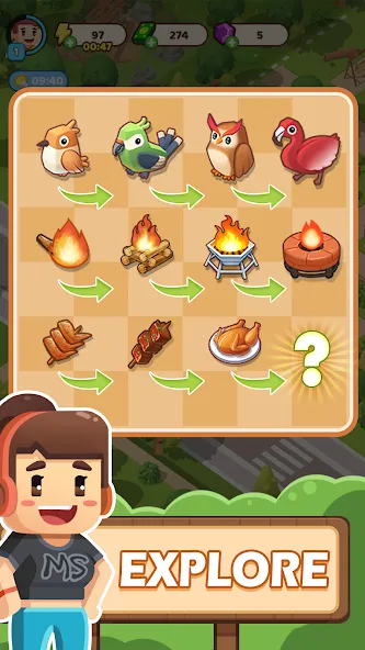 Скачать Campsite Craze: Puzzle Merge на Android — Много денег — скриншот 3
