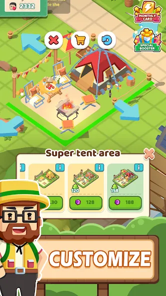 Скачать Campsite Craze: Puzzle Merge на Android — Много денег — скриншот 5
