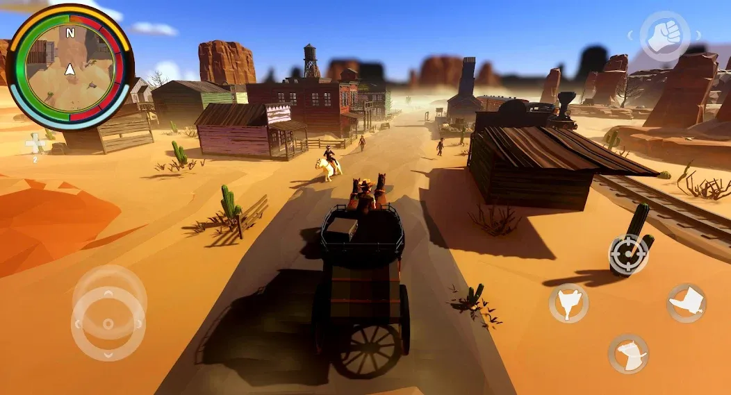 West Cowboy Western Polygon (Мод Много денег) — скриншот 4