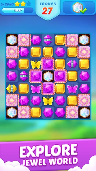 Скачать взломанную Jewel Crush™ - Match 3 Legend — Много жизней и ходов — скриншот 4 Скачать взломанную Jewel Crush™ - Match 3 Legend — Много жизней и ходов — скриншот 4