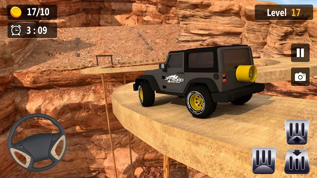 Скачать взломанную Mountain Driving: 4x4 Climb — Много денег — скриншот 4 Скачать взломанную Mountain Driving: 4x4 Climb — Много денег — скриншот 4