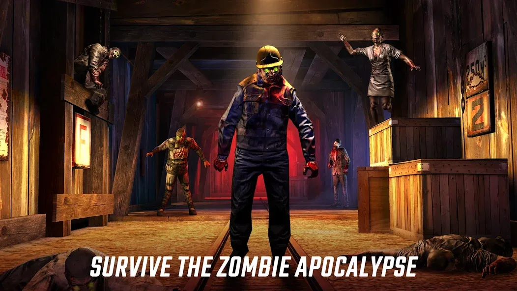Скачать Dead Trigger 2 FPS Zombie Game MOD APK — Много денег и патронов — скриншот 1