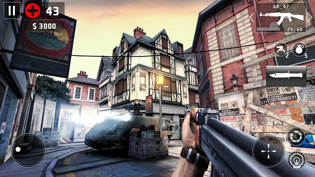 Скачать Dead Trigger 2 FPS Zombie Game MOD APK — Много денег и патронов — скриншот 4