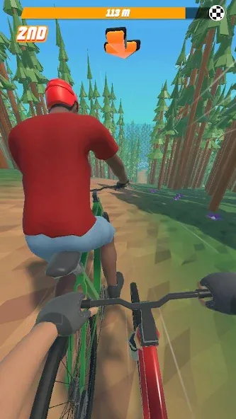 Bike Hill 3D — Много денег — скриншот 1