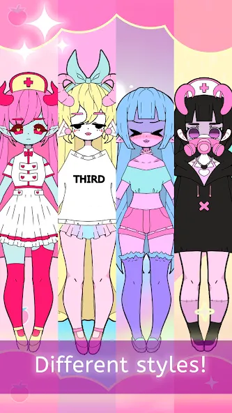Moon's Closet dress up game — Мод: Все открыто — скриншот 4