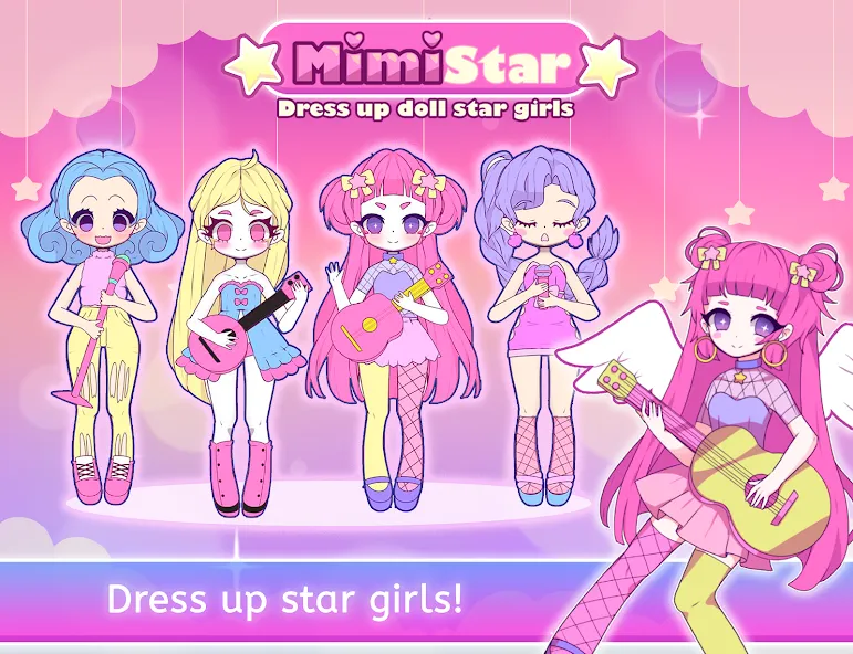 Скачать взломанную Mimistar dress up chibi doll — Все открыто — скриншот 1 Скачать взломанную Mimistar dress up chibi doll — Все открыто — скриншот 1