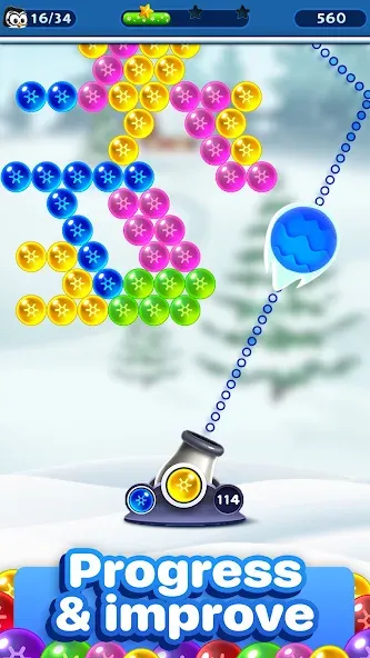 Bubble Pop Games: Shooter Cash MOD — Множество денег на Андроид — скриншот 2