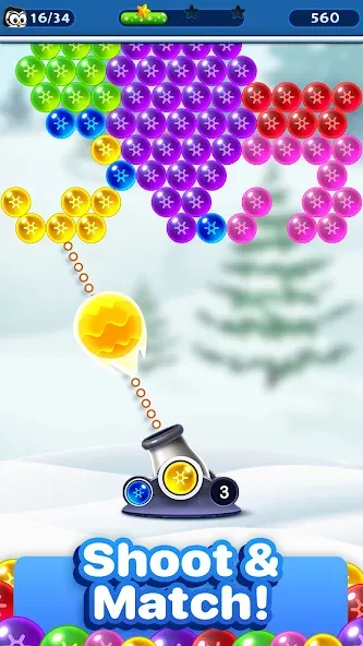 Bubble Pop Games: Shooter Cash MOD — Множество денег на Андроид — скриншот 3