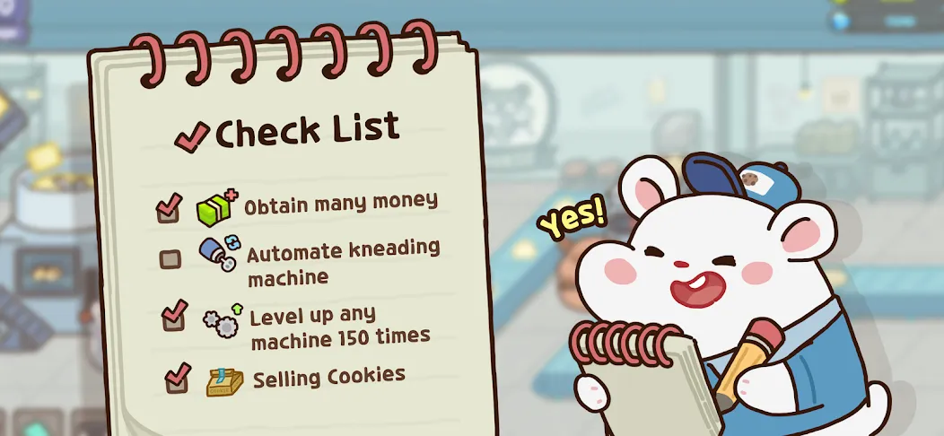 Скачать Hamster Cookie Factory (Мод: Много денег и без рекламы) на Андроид — скриншот 3