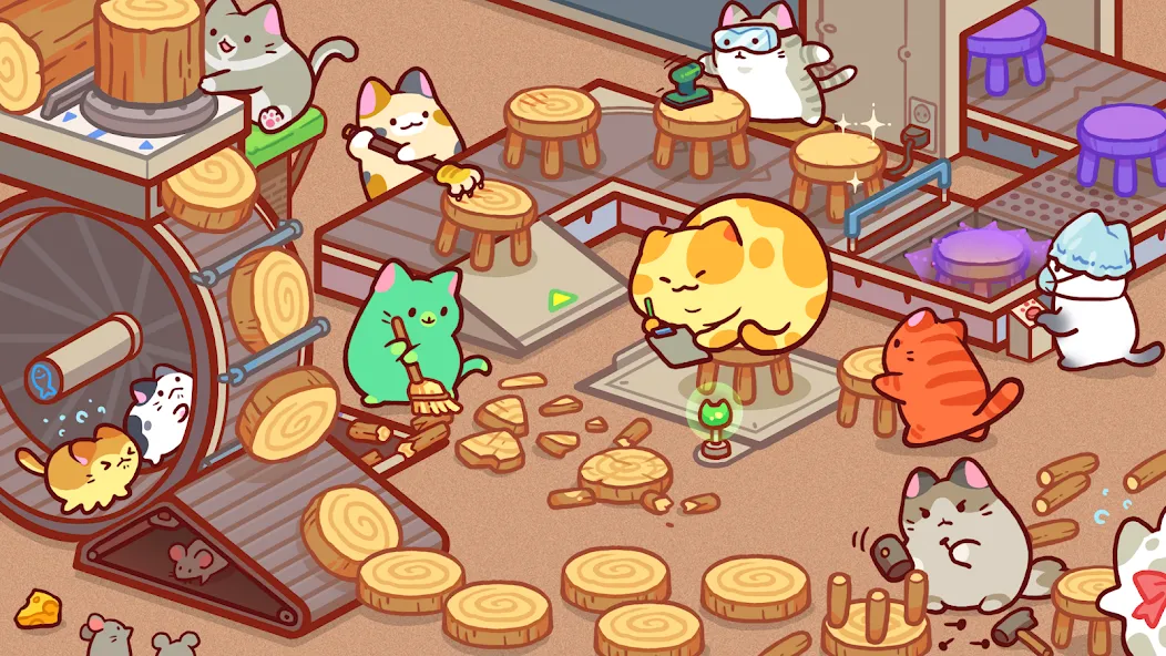 Скачать взлом Kitty Cat Tycoon на Андроид — Много денег — скриншот 1 Скачать взлом Kitty Cat Tycoon на Андроид — Много денег — скриншот 1