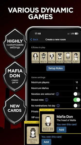 Скачать Mafia Online With Video Chat — Все роли открыты и премиум чат — скриншот 4 Скачать Mafia Online With Video Chat — Все роли открыты и премиум чат — скриншот 4