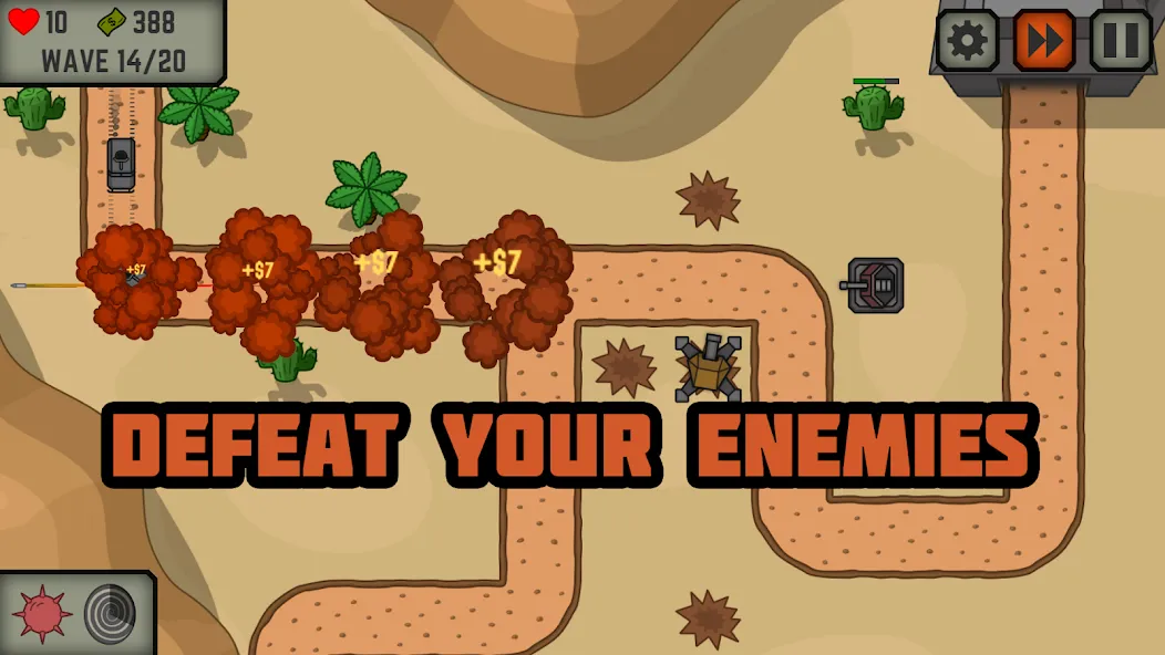 Взломанная Tactical War: Tower Defense на Андроид — Много денег и кристаллов — скриншот 5