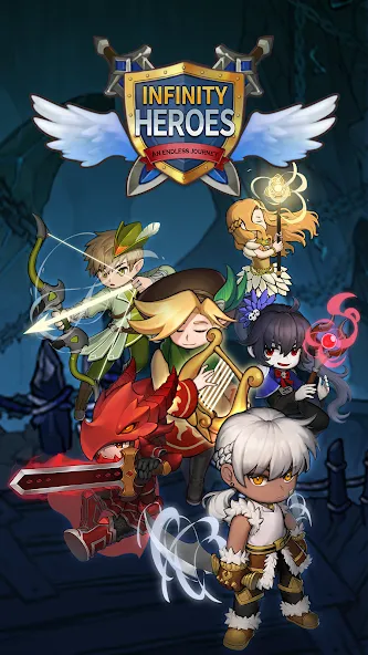 Взломанная Infinity Heroes : Idle RPG на Андроид — Много денег и кристаллов — скриншот 1 Взломанная Infinity Heroes : Idle RPG на Андроид — Много денег и кристаллов — скриншот 1