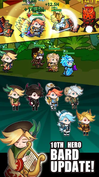Взломанная Infinity Heroes : Idle RPG на Андроид — Много денег и кристаллов — скриншот 2 Взломанная Infinity Heroes : Idle RPG на Андроид — Много денег и кристаллов — скриншот 2