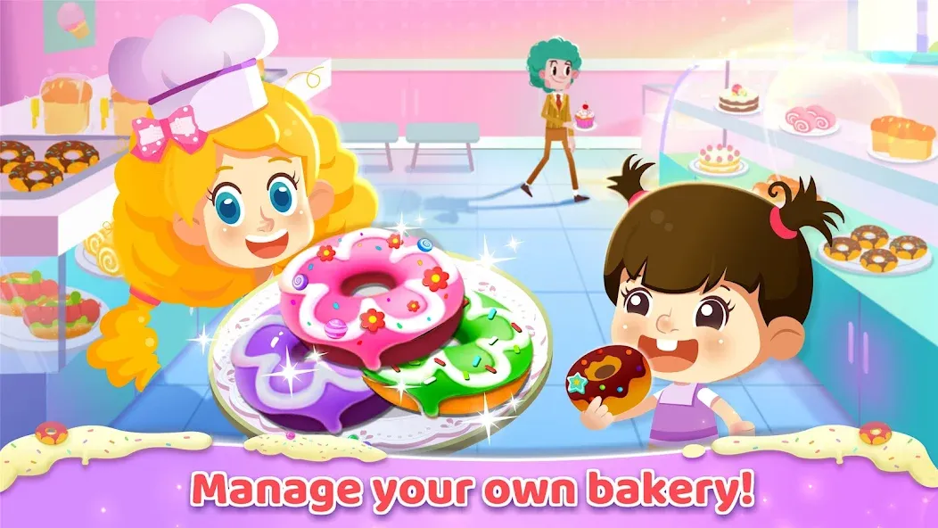 Скачать Little Panda: Sweet Bakery на телефон — Все открыто — скриншот 1