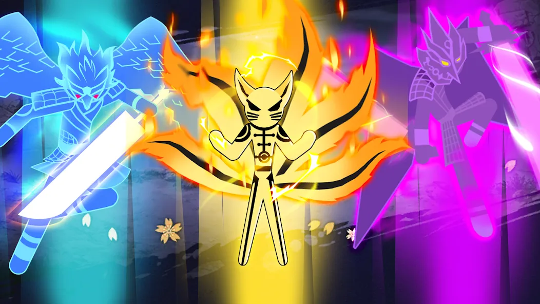 Скачать Stick Ninja Fight (Мод: Много денег) на Андроид — скриншот 3
