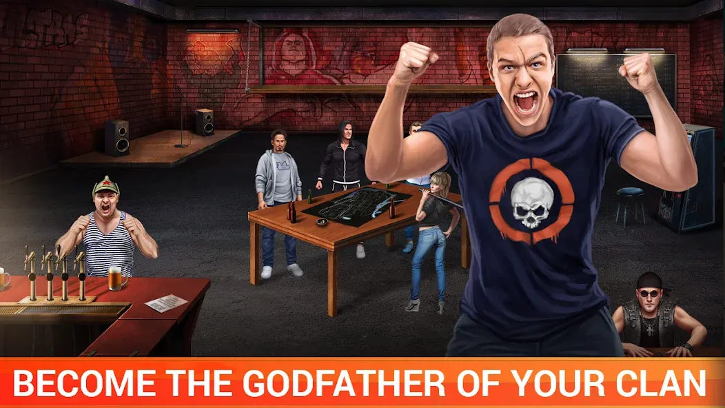 Gang Wars MOD APK — Много денег и золота — скриншот 2