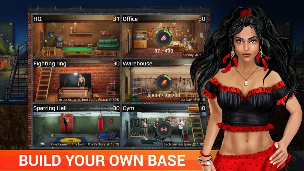Gang Wars MOD APK — Много денег и золота — скриншот 3