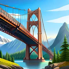 Скачать взлом Bridgezz: Bridge Construction на Андроид — Много денег и всё открыто