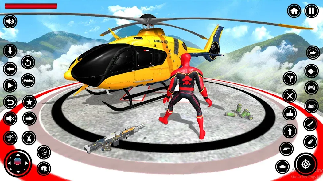 Скачать взломанную Flying Spider Rope Hero Fight — Много денег и без рекламы — скриншот 3 Скачать взломанную Flying Spider Rope Hero Fight — Много денег и без рекламы — скриншот 3