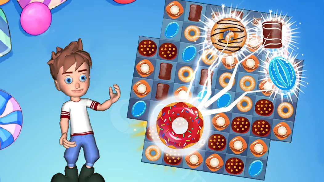 Скачать Candy Blast : candy love (Мод: Много жизней и ходов) на Андроид — скриншот 1