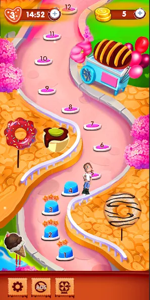 Скачать Candy Blast : candy love (Мод: Много жизней и ходов) на Андроид — скриншот 4