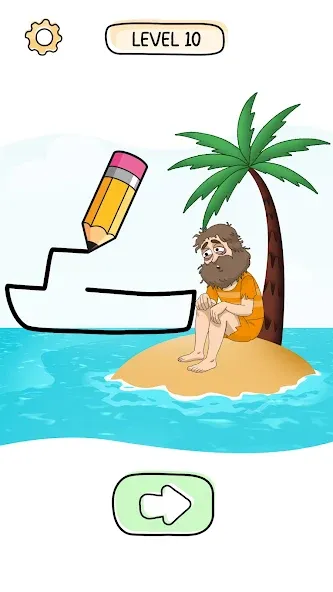 Draw Puzzle: Tricky Brain Test Mod APK Много денег и подсказки — Скачать на Андроид — скриншот 5