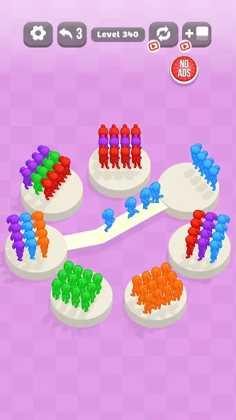 Скачать Escape Island: Fun Color Sort MOD APK — Много денег и без рекламы — скриншот 1