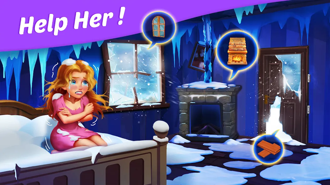 Matchington Mansion MOD — Много денег на Андроид — скриншот 2
