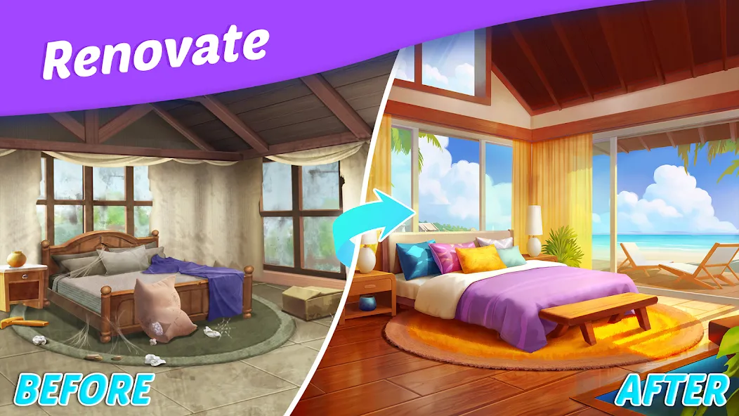 Matchington Mansion MOD — Много денег на Андроид — скриншот 3