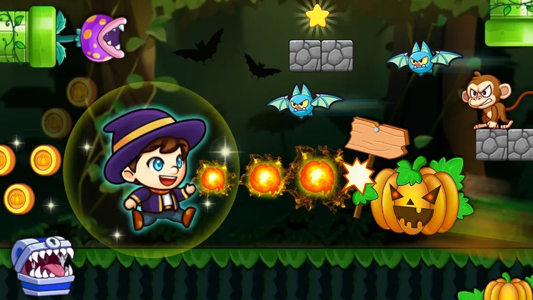 Скачать взлом Super Matteo Adventure на Андроид — Много денег и бесконечные жизни — скриншот 2